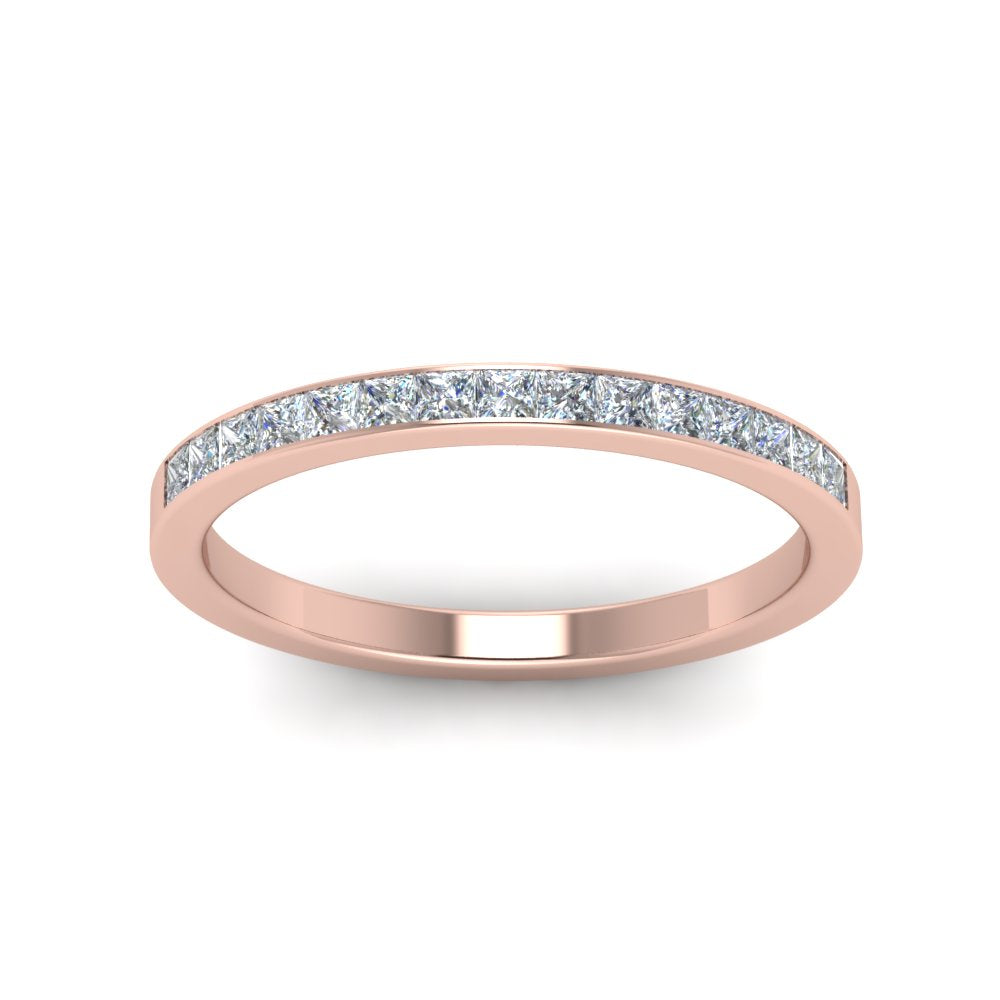 0.25 Ct. Princess Channel Wedding Band