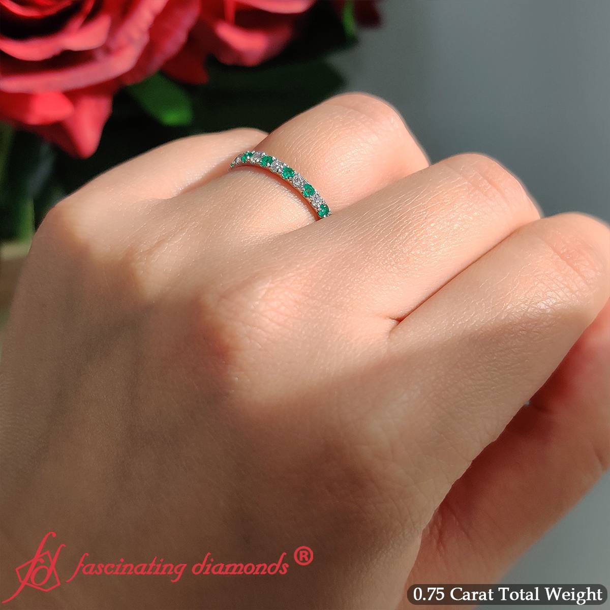 0.75 Ct. Round Eternity Wedding Band